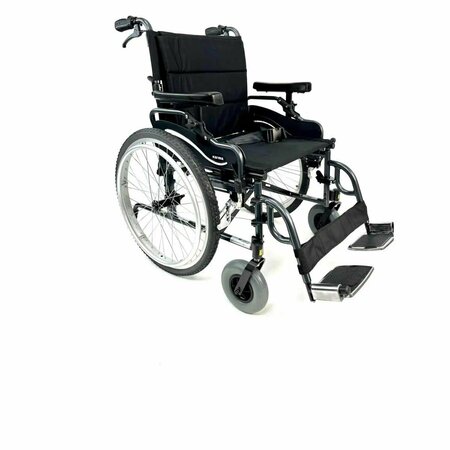 KARMAN HEALTHCARE 22 in. Lightweight Heavy Duty Bariatric Wheelchair KM8520X22W-HA